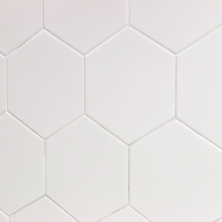 Exagoni Puro Blanco Matte Hexagon Ceramic Tile