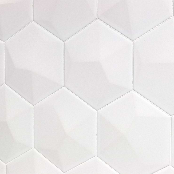 Exagoni Dimension Blanco Matte Hexagon Ceramic Tile