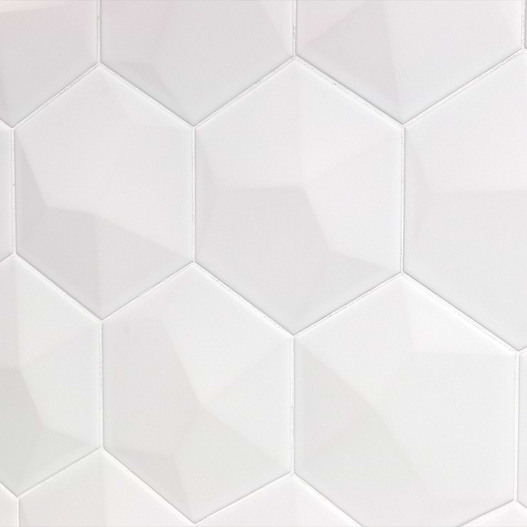 Exagoni Dimension Blanco Matte Hexagon Ceramic Tile