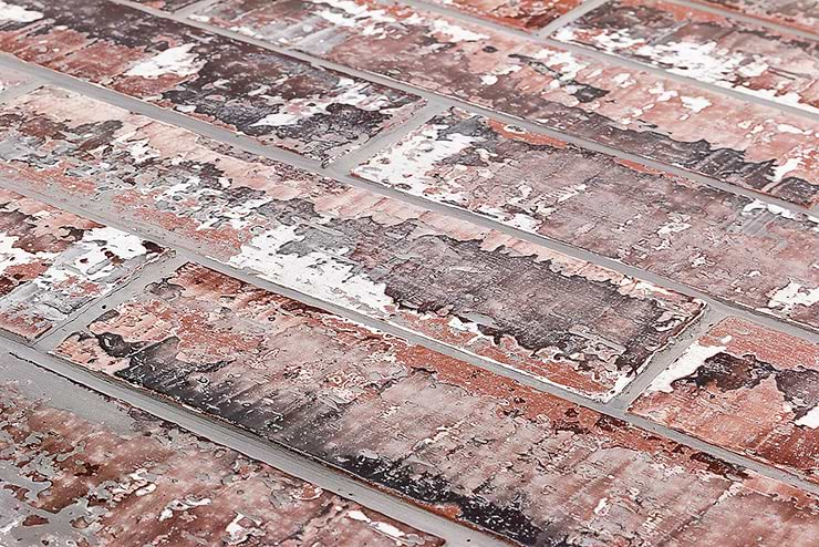 Urban Brick Faded Black Tile 