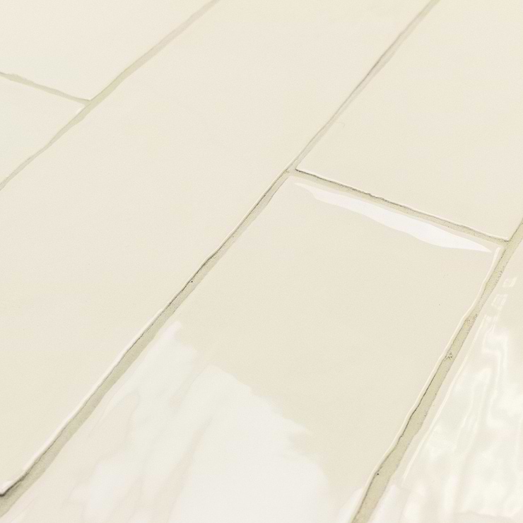 Lancaster Vanilla Cream Ivory 3x12 Polished Ceramic Subway Tile