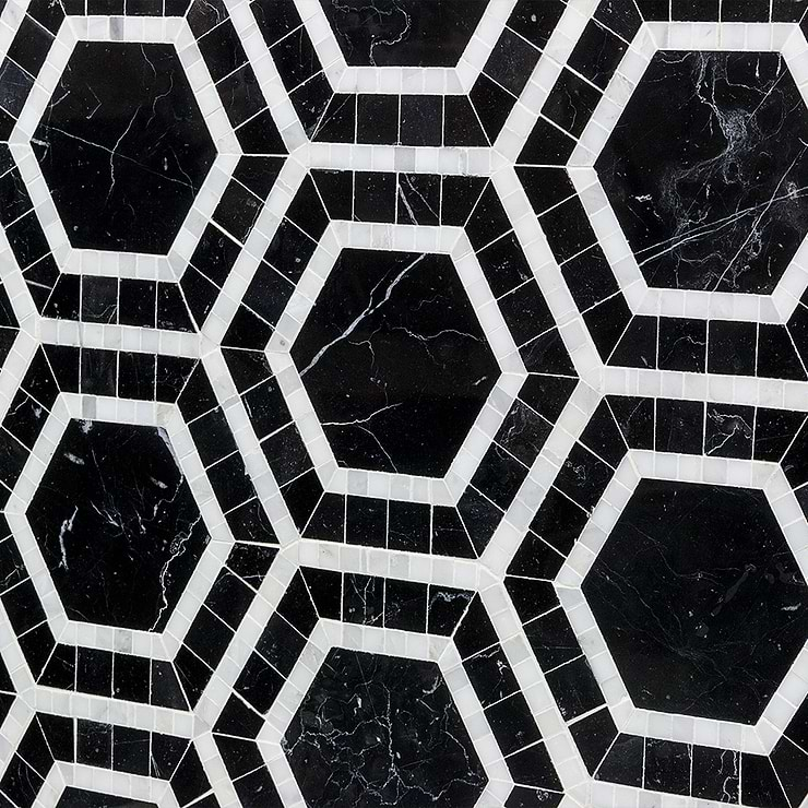 Nova Black Hole Marble Tile