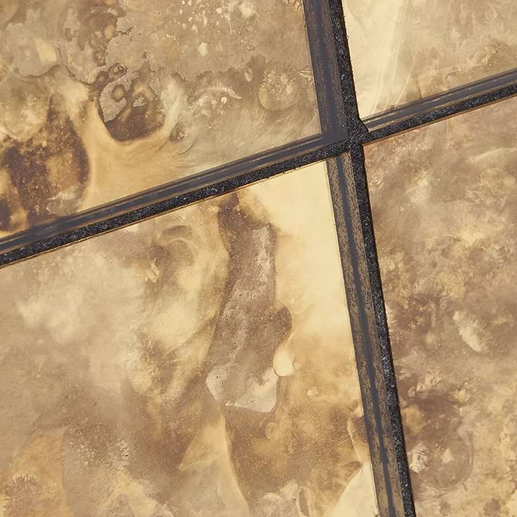 Vilna Antique Mirror Oro 6x18 Glass Tile