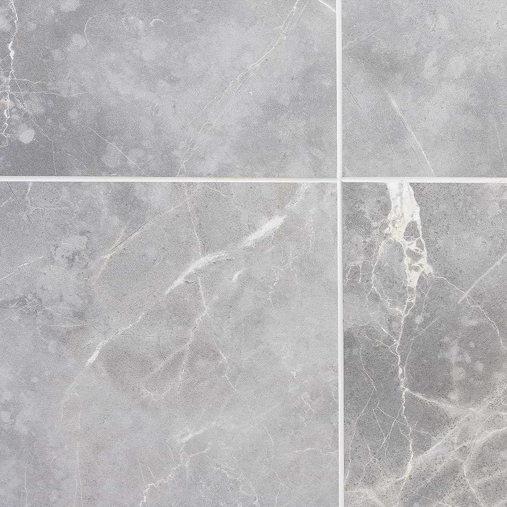 Marble Tech Grigio Imperiale 12x24 Matte Marble Look Porcelain Tile