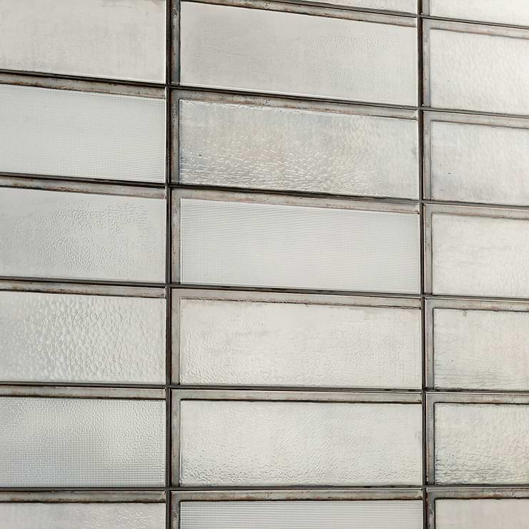 Diesel Industrial Glass White Ceramic Wall Tile