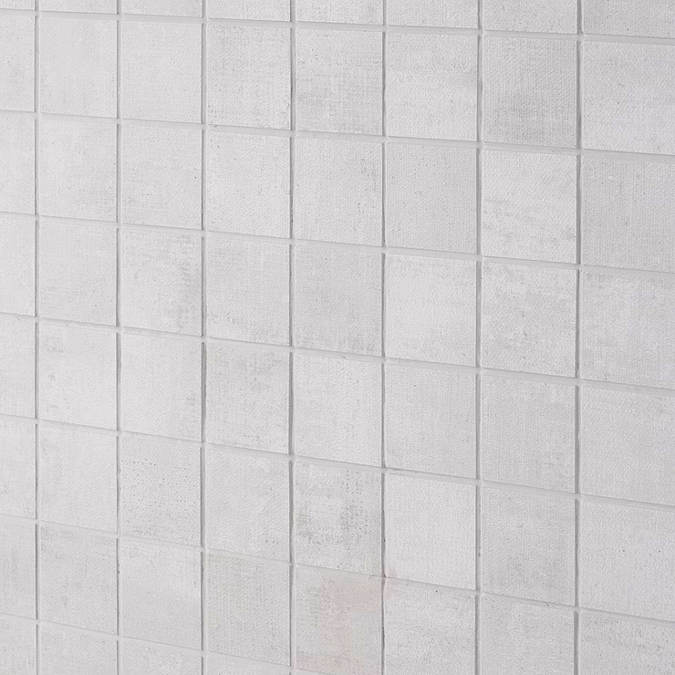 Holland Blanc Light Gray 2x2 Matte Porcelain Mosaic Tile