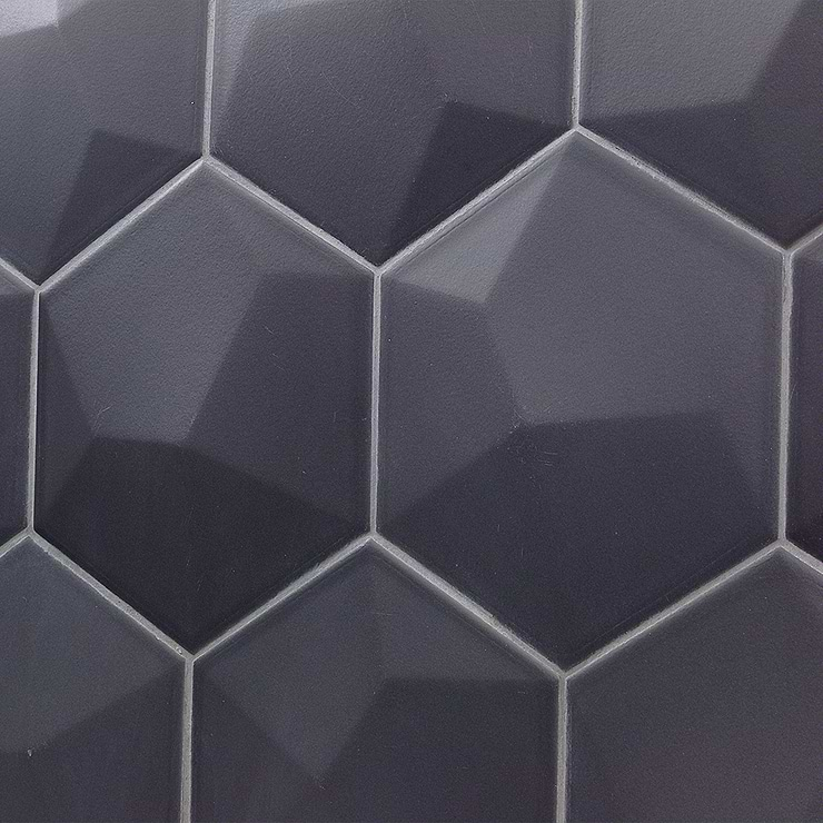 Exagoni Dimension Grafito Matte Hexagon Ceramic Tile