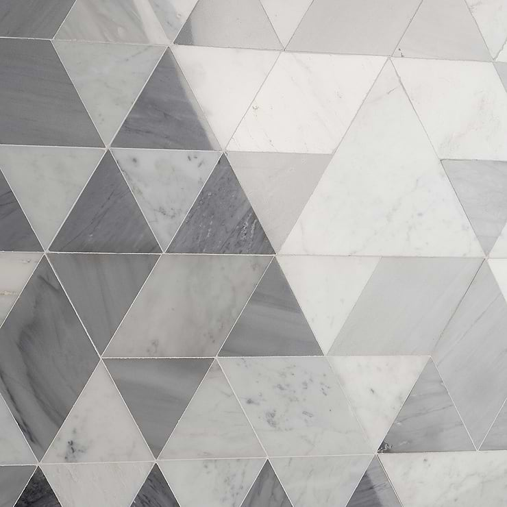 Prism Grana 13.5" x 7.75" Marble Mosaic Tile