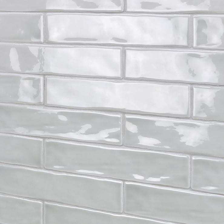 Sample of Seaport Chameleon Sage Gray 2x10 Polished Ceramic Tile [$7.99 per sq. ft.]