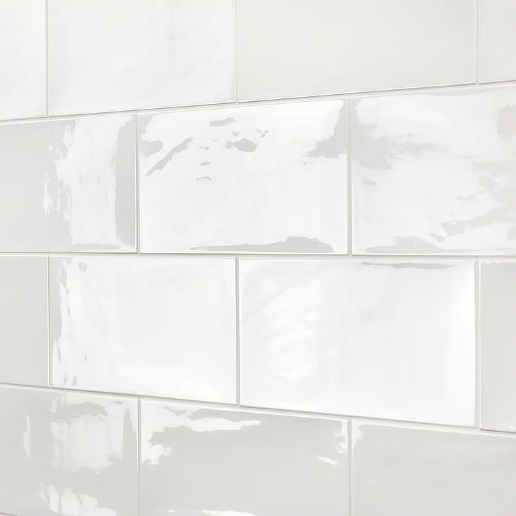 Aruba White 5x10 Ceramic Wall Tile