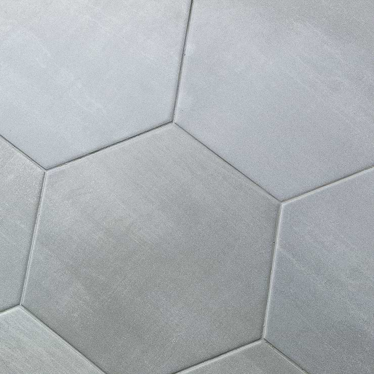 Paige Avorio 10" Hexagon Matte Cement Look Porcelain Tile