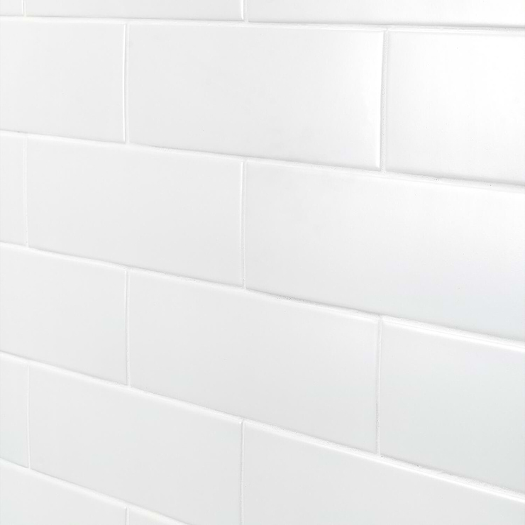 London White 3x9 Ceramic Tile