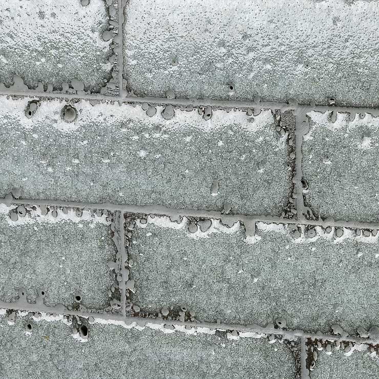 LavaArt Caspian Gray 3x12" Brick Look Crackled Glossy Lava Stone Subway Tile