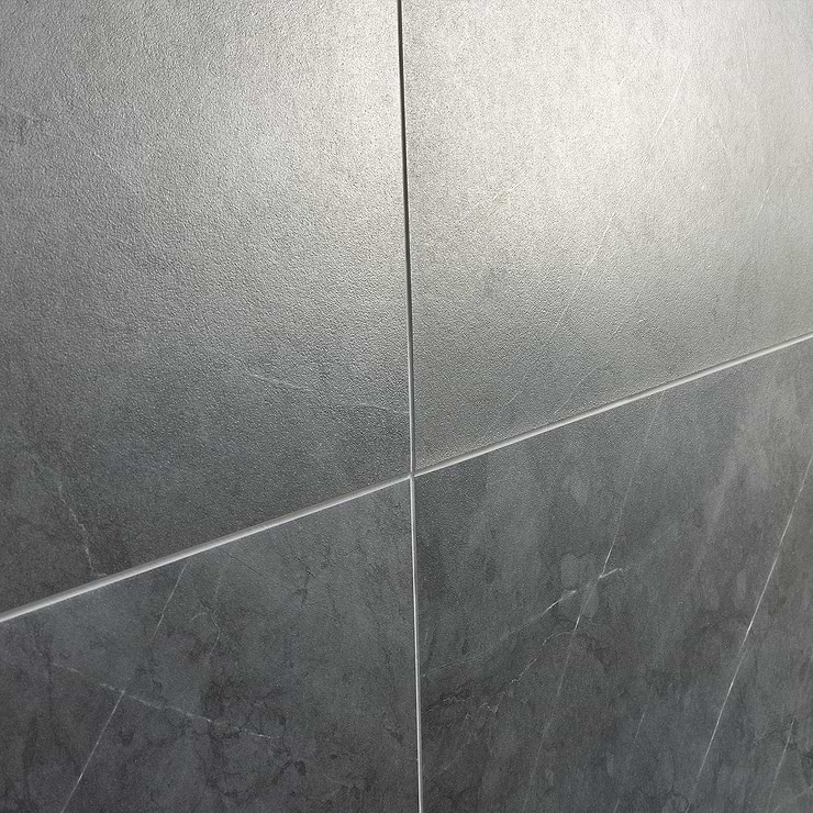 Marble Tech Amani Grey 12x24 Matte Marble Look Porcelain TIle