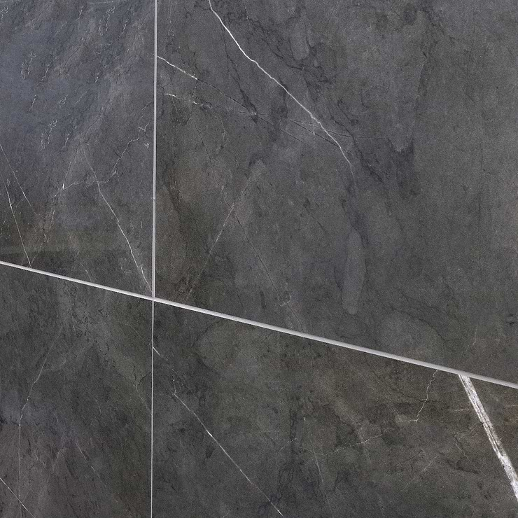 Marble Tech Amani Gray 12x24 Polished Porcelain Tile