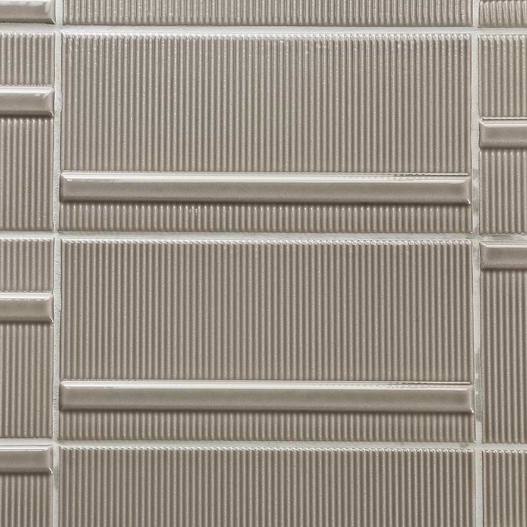 Vector Reverb Gris 4x8 Polished Ceramic Tile