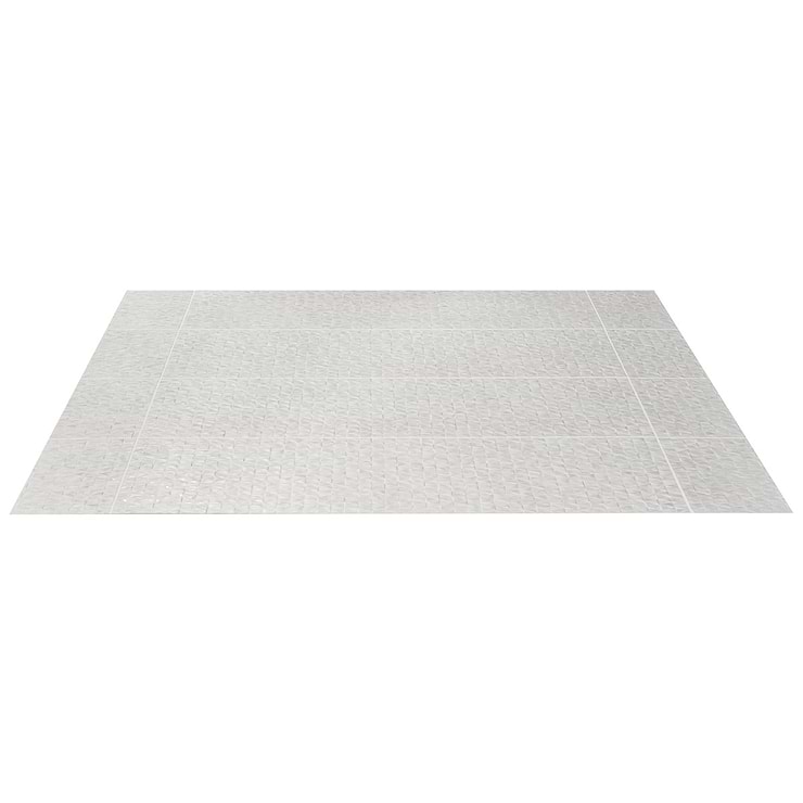 Echoes Blanco 12x36 Satin and Matte Ceramic Tile