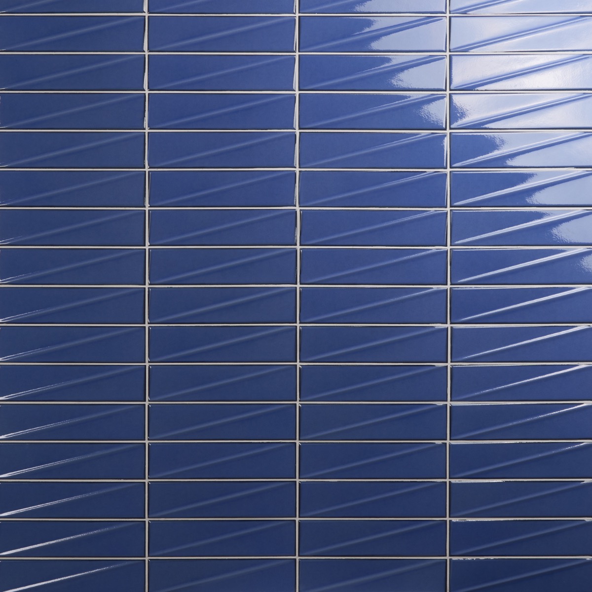 Axelle Azure Blue 3x12 3D Glossy Ceramic Subway Tile