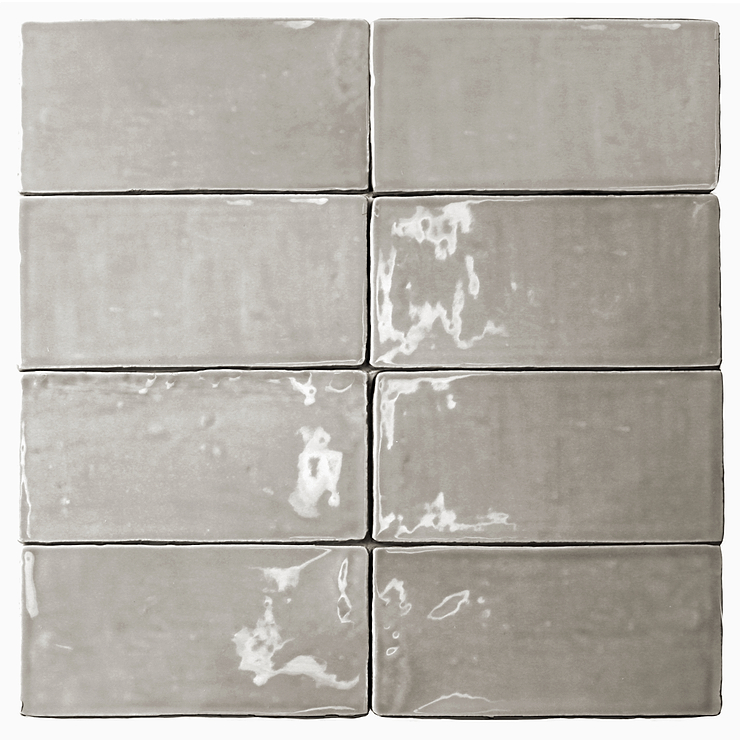 Lancaster 3x6 Dove Polished Ceramic Tile