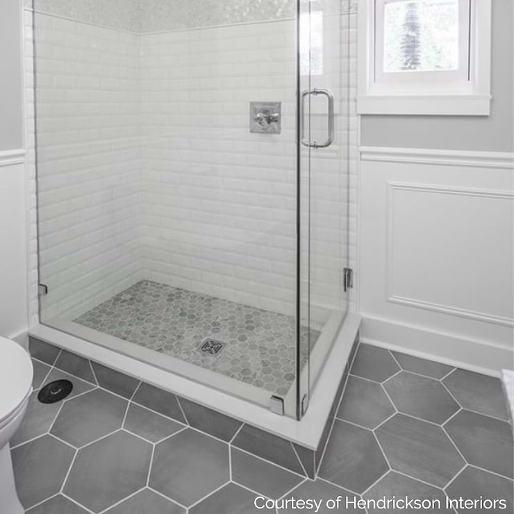 Paige Grigio 10" Porcelain Hexagon Matte Cement Look Porcelain Tile
