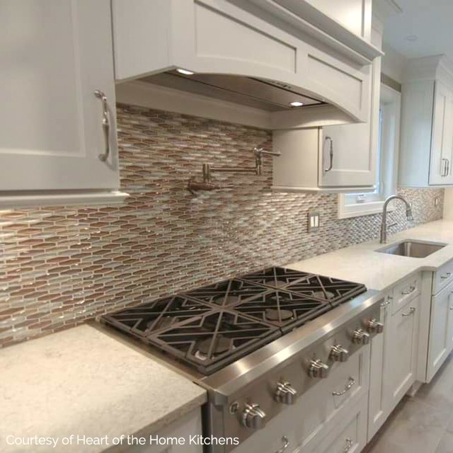Apex Silver Dawn 1x3 Glass Wall Polished Mosaic Tile