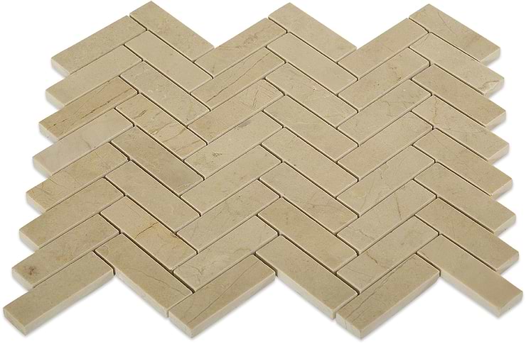 Crema Marfil Herringbone_bottom_edge