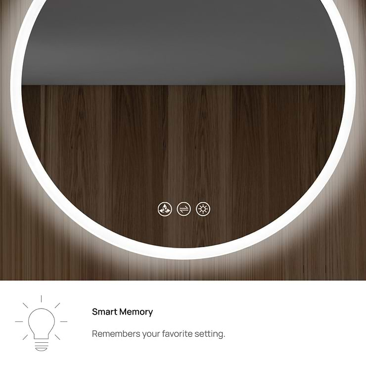 Rige 24" Round LED Mirror