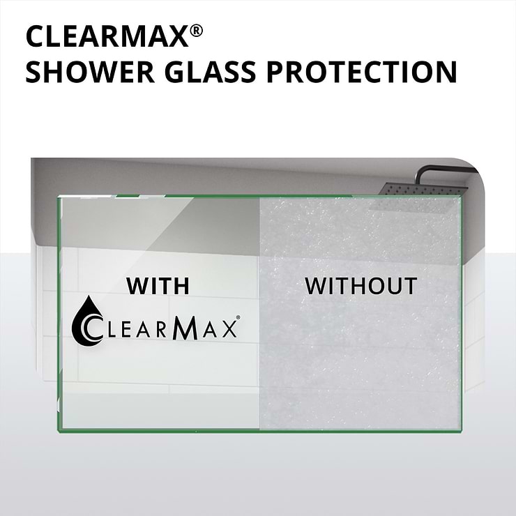 DreamLine Linea 34x72" Reversible Screen with Clear Glass in Chrome