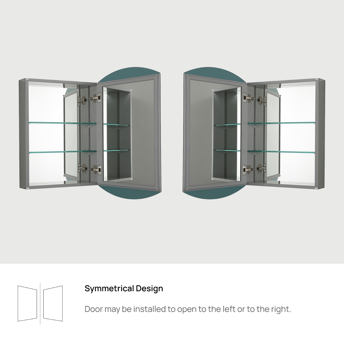 Vita Beveled 20x31" Arched Recessed or Wall Mounted Medicine Cabinet with Mirror