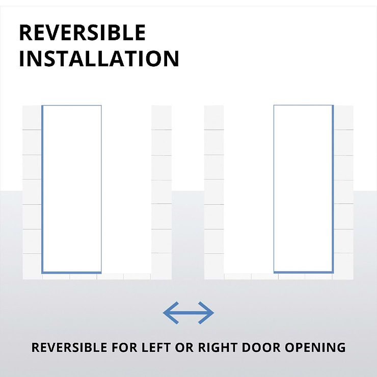 DreamLine Linea 34x34x72" Reversible Double Adjacent Screen Enclosure with Clear Glass in Brushed Nickel