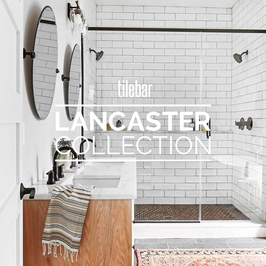 Lancaster Bianco White 3x12 Polished Ceramic Subway Wall Tile