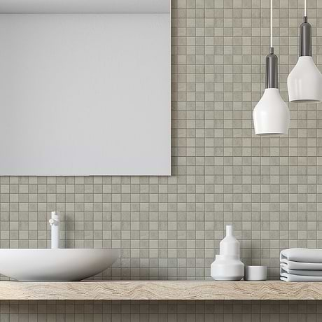 Karo Olive Gray 2x2 Matte Porcelain Mosaic