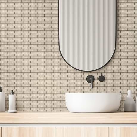 Karo Sand 1X2 Matte Porcelain Mosaic