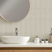 Karo White 1X2 Matte Porcelain Mosaic