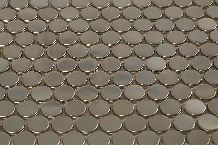 Metal Silver Stainless Steel Penny Round_bottom_closeup