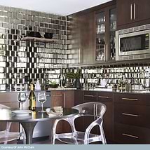 Paris Gray Beveled 4x4 Antique Mirror Tile