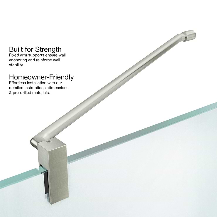 Cinto 32x32x74 Reversible Hinged Enclosure Shower Door with Clear Glass in Brushed Nickel  