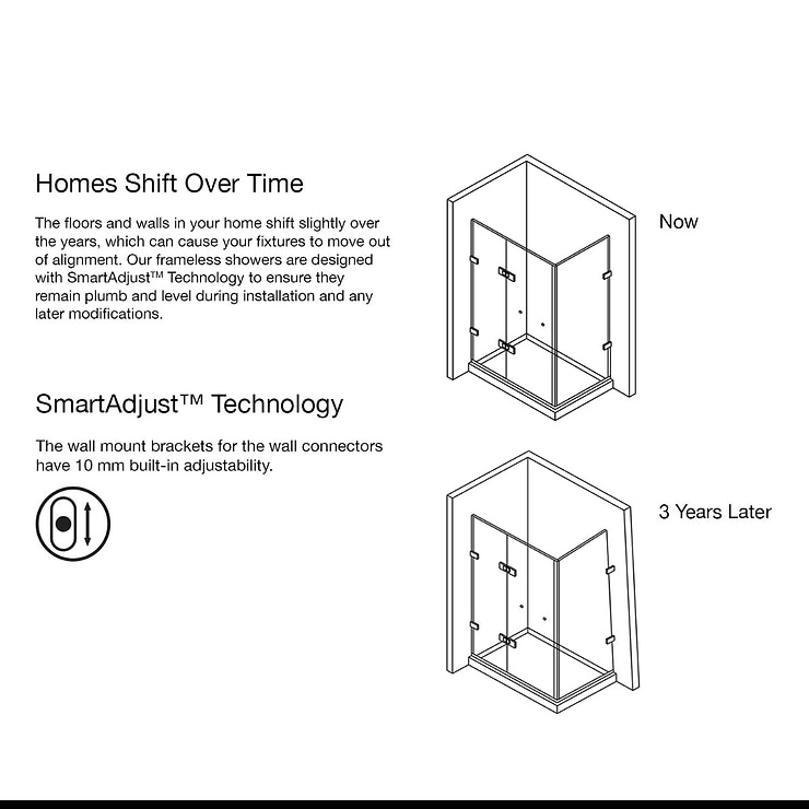 Cinto 32x32x74 Reversible Hinged Enclosure Shower Door with Clear Glass in Brushed Nickel  