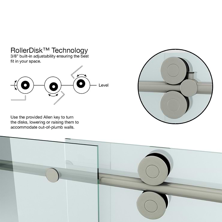 Legato 36x48x74 Reversible Sliding Enclosure Shower Door with Clear Glass in Stainless Steel