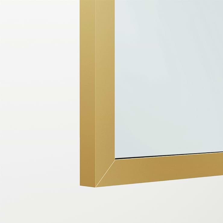 Nuvo 34x62 Reversible Screen Bathtub Door with Clear Glass in Brushed Gold