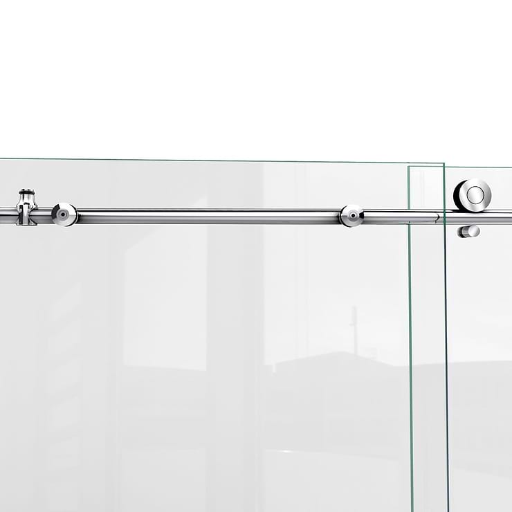 DreamLine Enigma-X 60x76 Reversible Sliding Shower Alcove Door with Clear Glass in Polished Stainless Steel