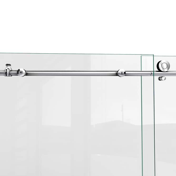 DreamLine Enigma-X 60x62 Reversible Sliding Bathtub Door with Clear Glass in Polished Stainless Steel