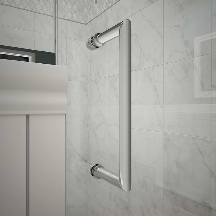 DreamLine Mirage-X 48x72 Left Sliding Shower Alcove Door with Clear Glass in Chrome