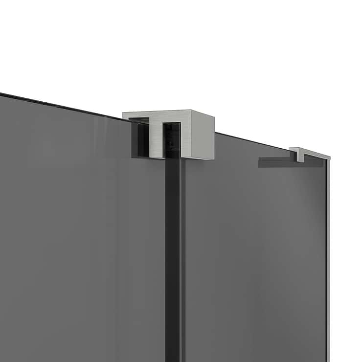 DreamLine Mirage-X 60x72 Right Sliding Shower Alcove Door with Gray Glass in Brushed Nickel