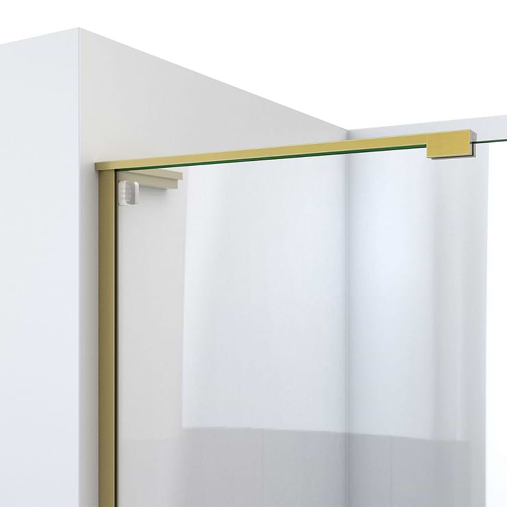 DreamLine Mirage-X 60x72 Right Sliding Shower Alcove Door with Clear Glass in Brushed Gold