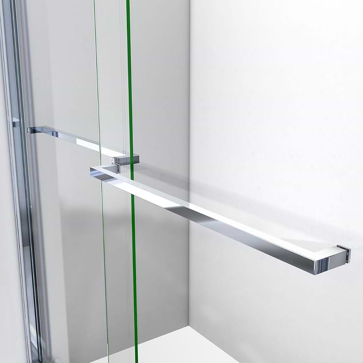 DreamLine Sapphire 48x76 Reversible Sliding Shower Alcove Door with Clear Glass in Chrome