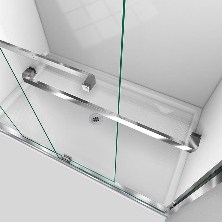 DreamLine Encore 48"x76" Reversible Sliding Shower Alcove Door with Clear Glass in Chrome