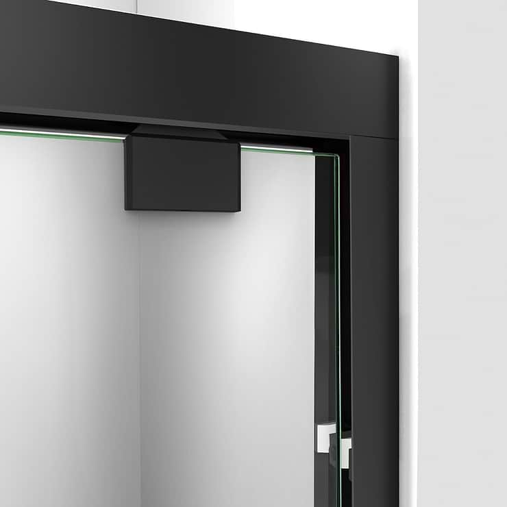 DreamLine Encore 60"x58" Reversible Sliding Bathtub Door with Clear Glass in Satin Black