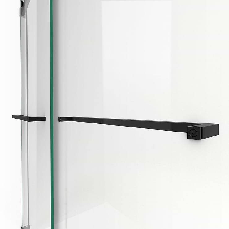 DreamLine Essence 48"x76" Reversible Sliding Shower Alcove Door with Clear Glass in Satin Black