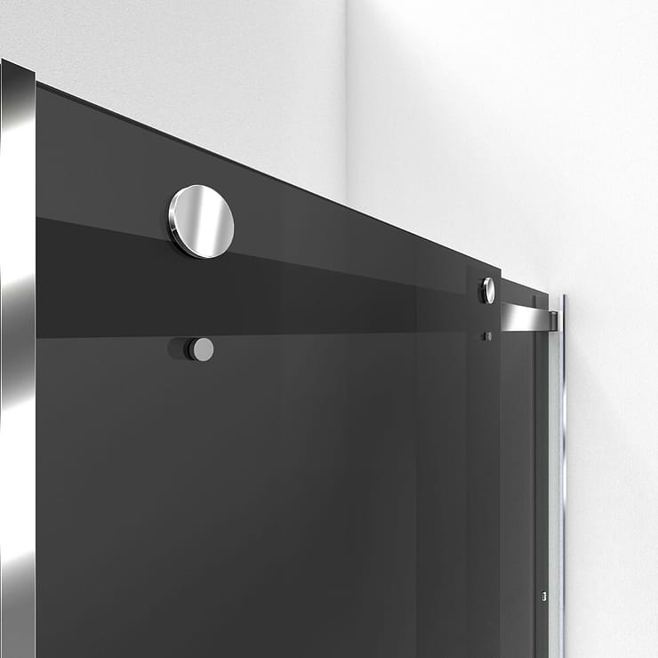 DreamLine Essence 60"x76" Reversible Sliding Shower Alcove Door with Smoke Gray Glass in Chrome